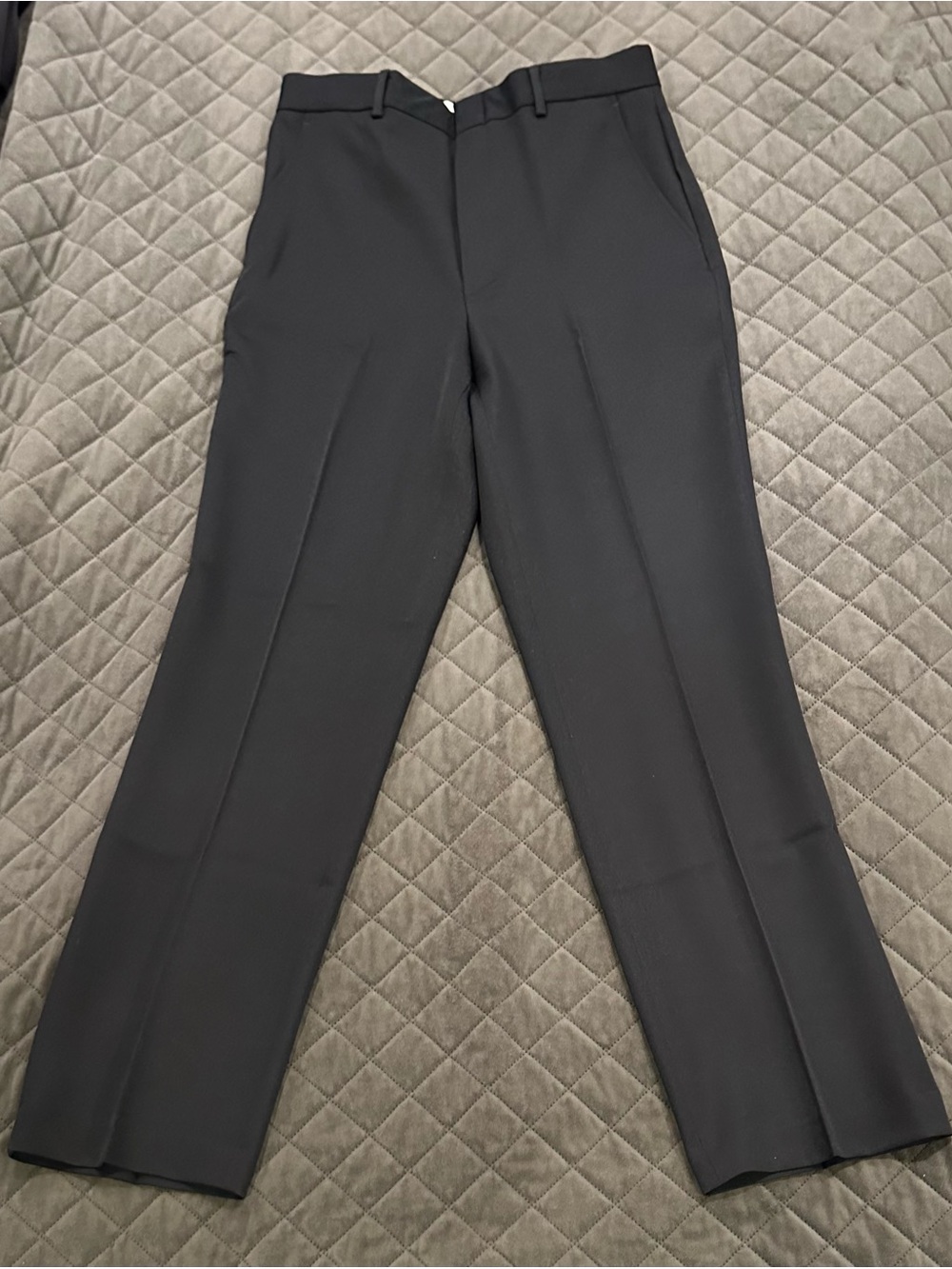Towncraft Dark Navy Flat-Front Men's Dress Pants